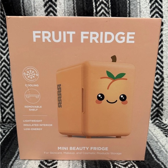 Fruit fridge Other - Mini Beauty Fridge.Peach Fruit Fridge . Keep your skin care and makeup , snacks